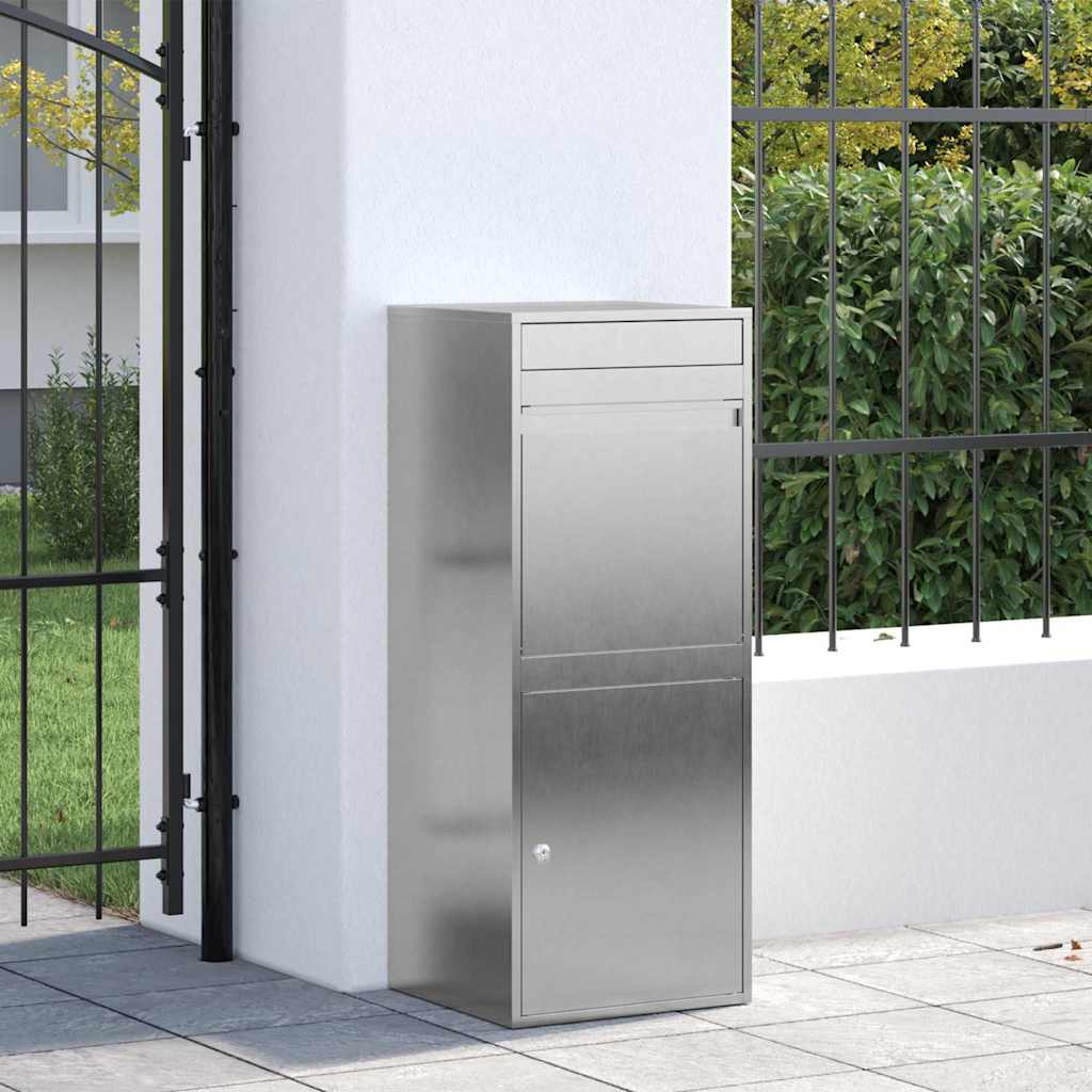 Cassetta per pacchi con archiviazione Argento 47,5 x 38 x 59 cm | homemem39