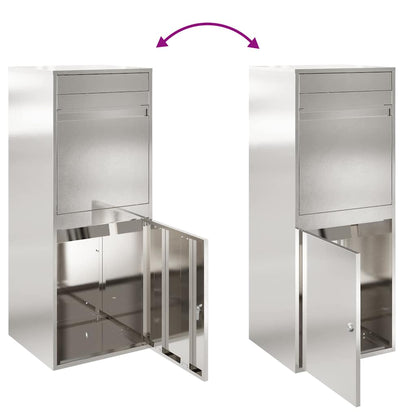 Cassetta per pacchi con archiviazione Argento 47,5 x 38 x 59 cm | homemem39