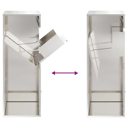 Cassetta per pacchi con archiviazione Argento 47,5 x 38 x 59 cm | homemem39