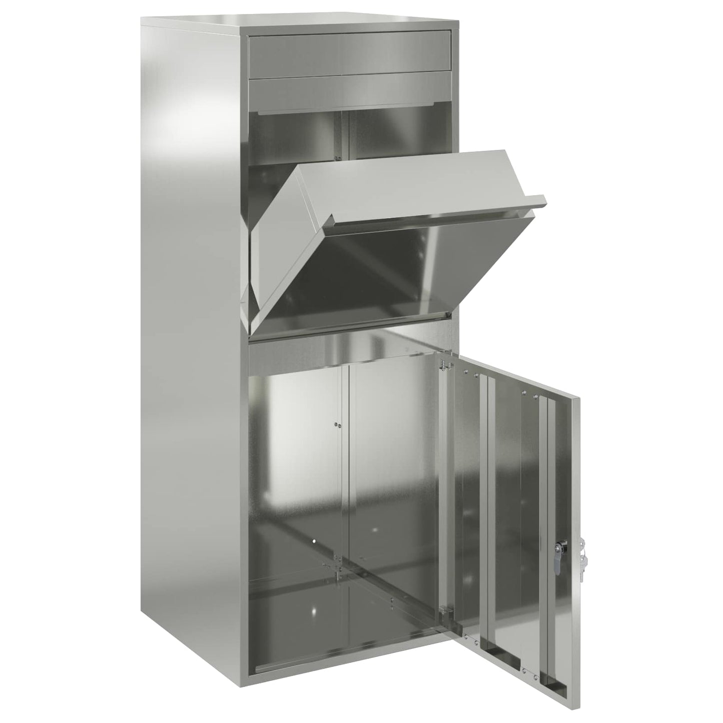 Cassetta per pacchi Argento 47,5 x 38 x 59 cm Acciaio zincato | homemem39