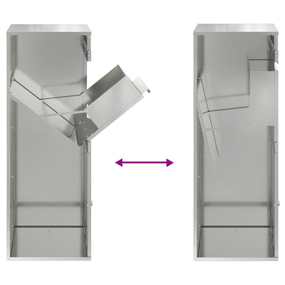 Cassetta per pacchi Argento 47,5 x 38 x 59 cm Acciaio zincato | homemem39