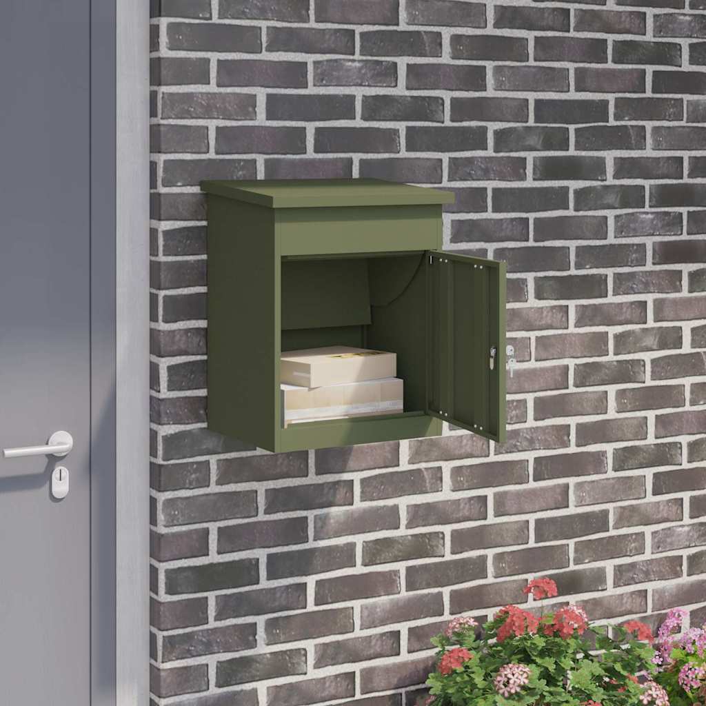 Cassetta per pacchi Oliver verde 47.5 x 38 x 59 cm Acciaio
