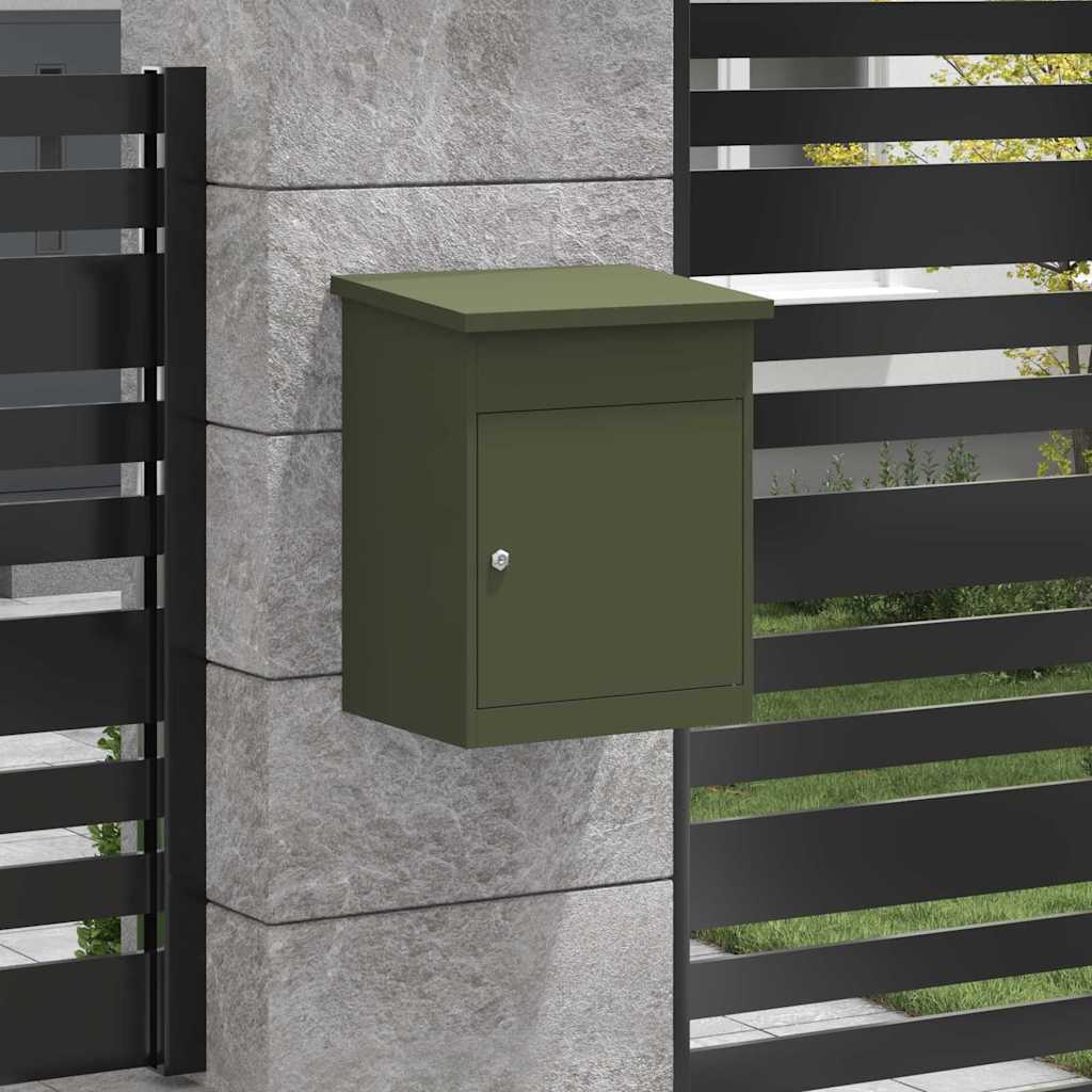 Cassetta per pacchi Oliver verde 47.5 x 38 x 59 cm Acciaio | homemem39