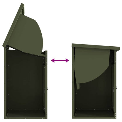 Cassetta per pacchi Oliver verde 47.5 x 38 x 59 cm Acciaio | homemem39
