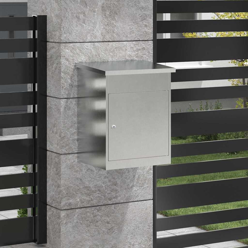 Cassetta per pacchi con archiviazione Argento 47,5 x 38 x 59 cm | homemem39