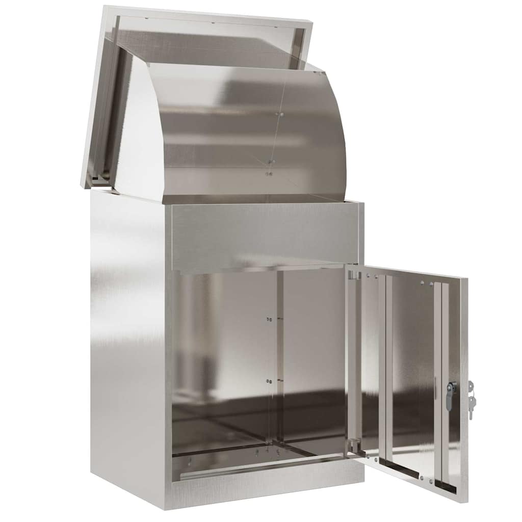 Cassetta per pacchi con archiviazione Argento 47,5 x 38 x 59 cm | homemem39