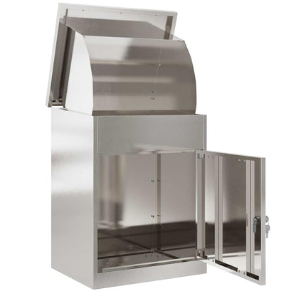 Cassetta per pacchi con archiviazione Argento 47,5 x 38 x 59 cm | homemem39