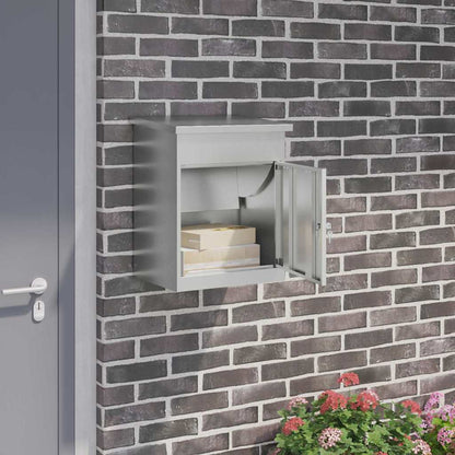 Cassetta per pacchi Nero 47.5 x 38 x 59 cm Acciaio zincato | homemem39