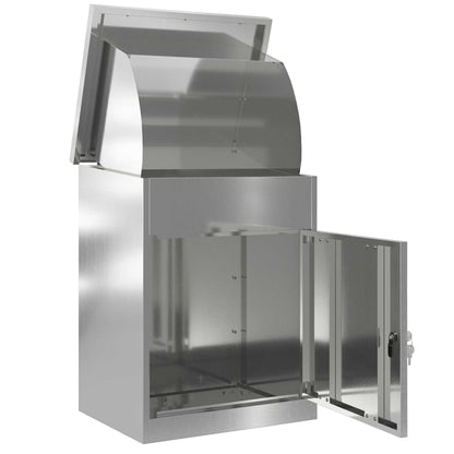 Cassetta per pacchi Nero 47.5 x 38 x 59 cm Acciaio zincato | homemem39