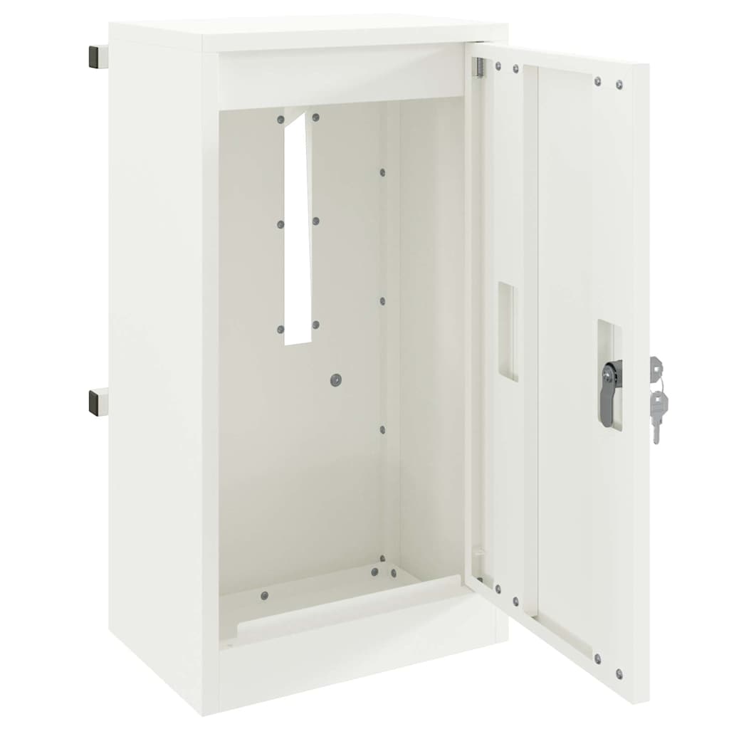 cassetta postalepastkastei Bianco 30 x 20 x 55 cm Acciaio | homemem39
