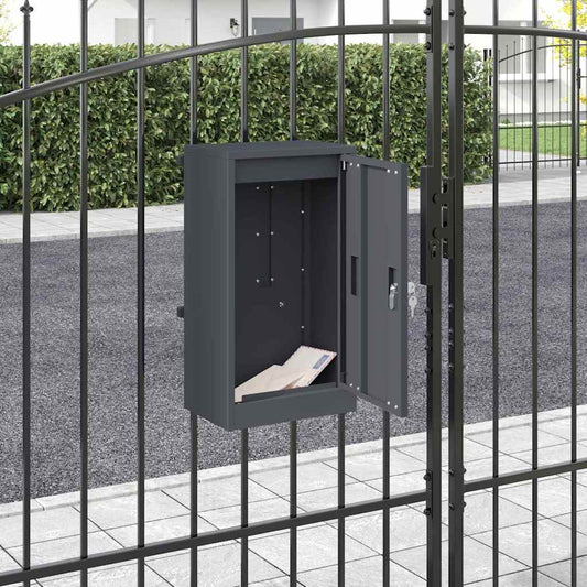 cassetta postalepastkastei Antracite 30 x 20 x 55 cm Acciaio | homemem39
