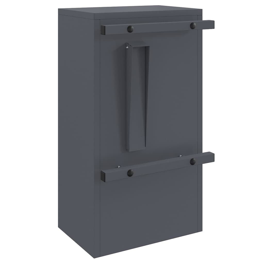 cassetta postalepastkastei Antracite 30 x 20 x 55 cm Acciaio | homemem39