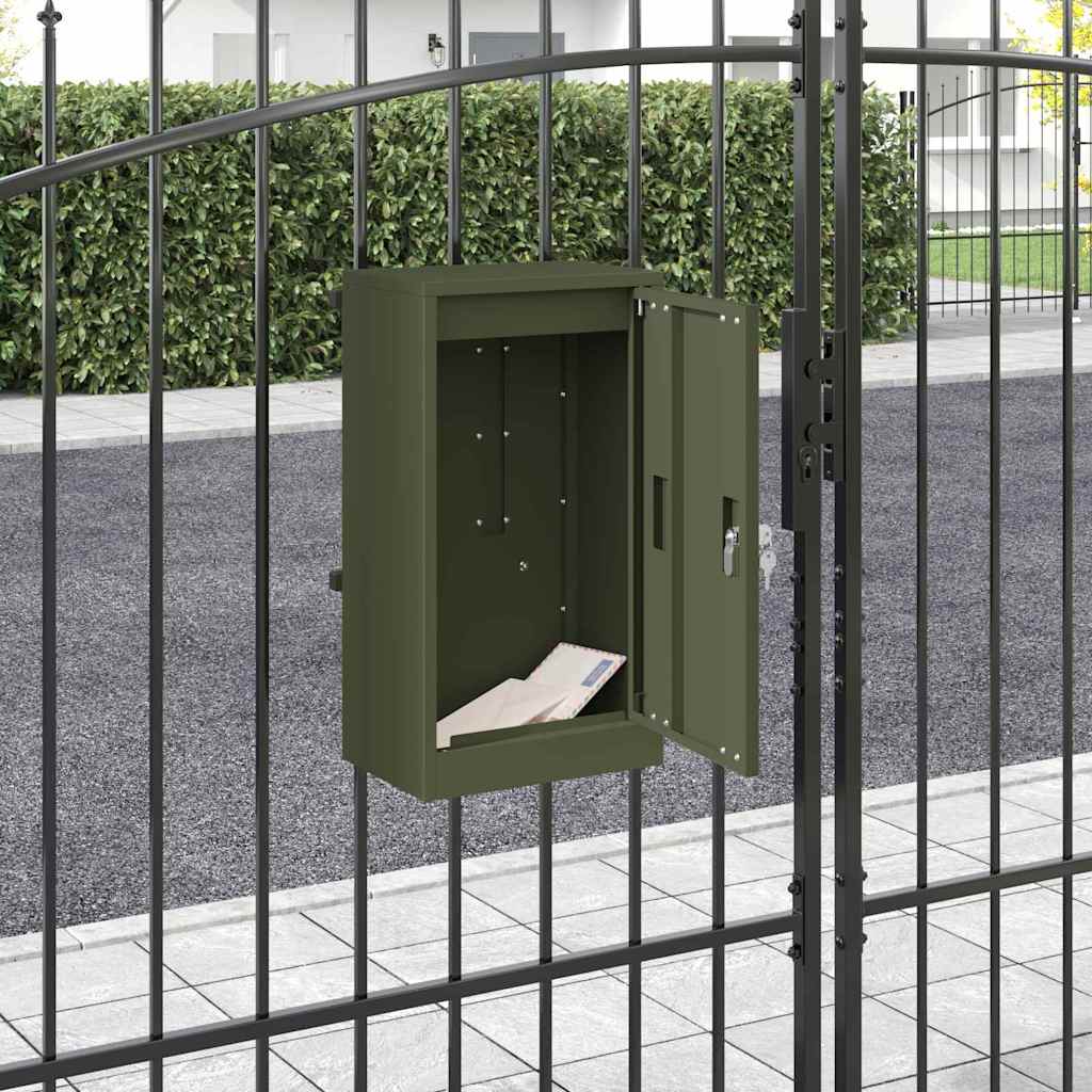 cassetta postalepastkastei Oliver verde 30 x 20 x 55 cm Acciaio