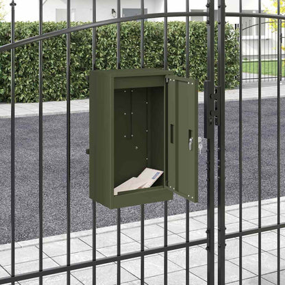cassetta postalepastkastei Oliver verde 30 x 20 x 55 cm Acciaio
