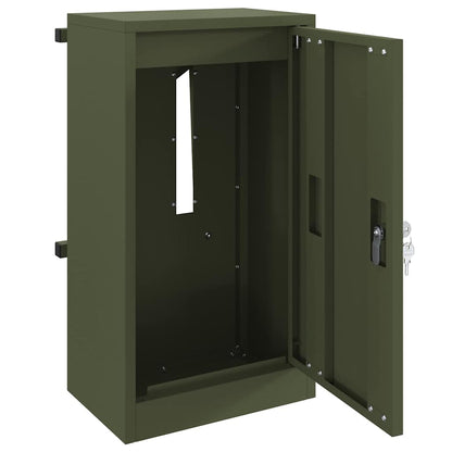 cassetta postalepastkastei Oliver verde 30 x 20 x 55 cm Acciaio | homemem39