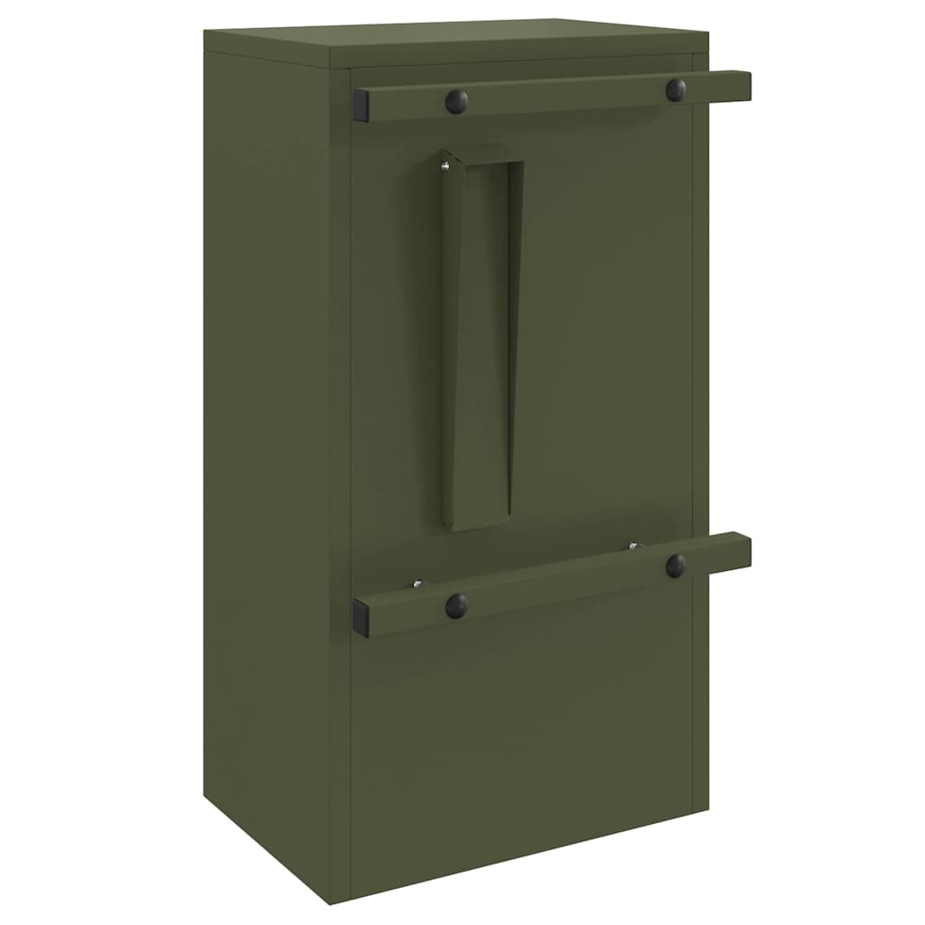cassetta postalepastkastei Oliver verde 30 x 20 x 55 cm Acciaio | homemem39