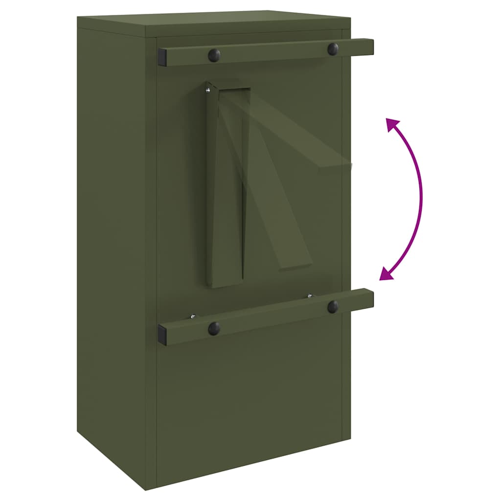 cassetta postalepastkastei Oliver verde 30 x 20 x 55 cm Acciaio