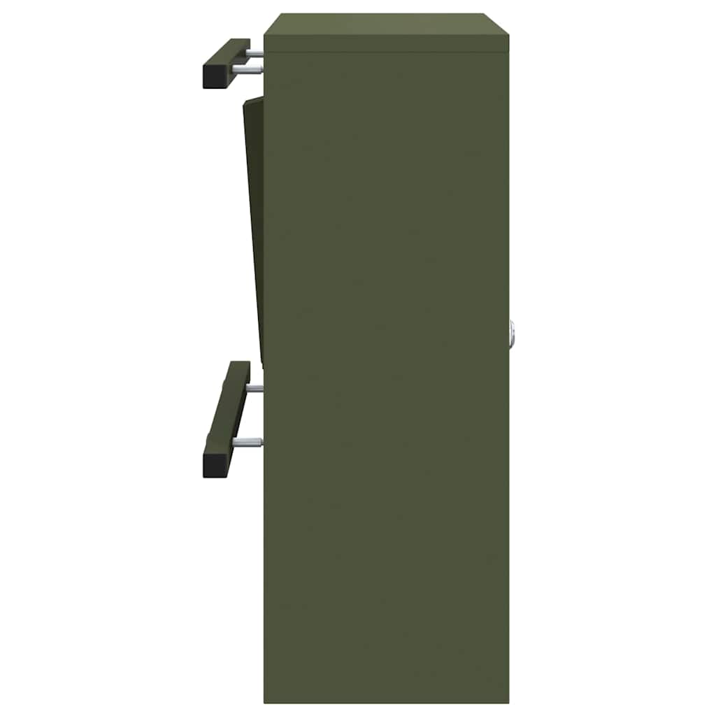 cassetta postalepastkastei Oliver verde 30 x 20 x 55 cm Acciaio | homemem39