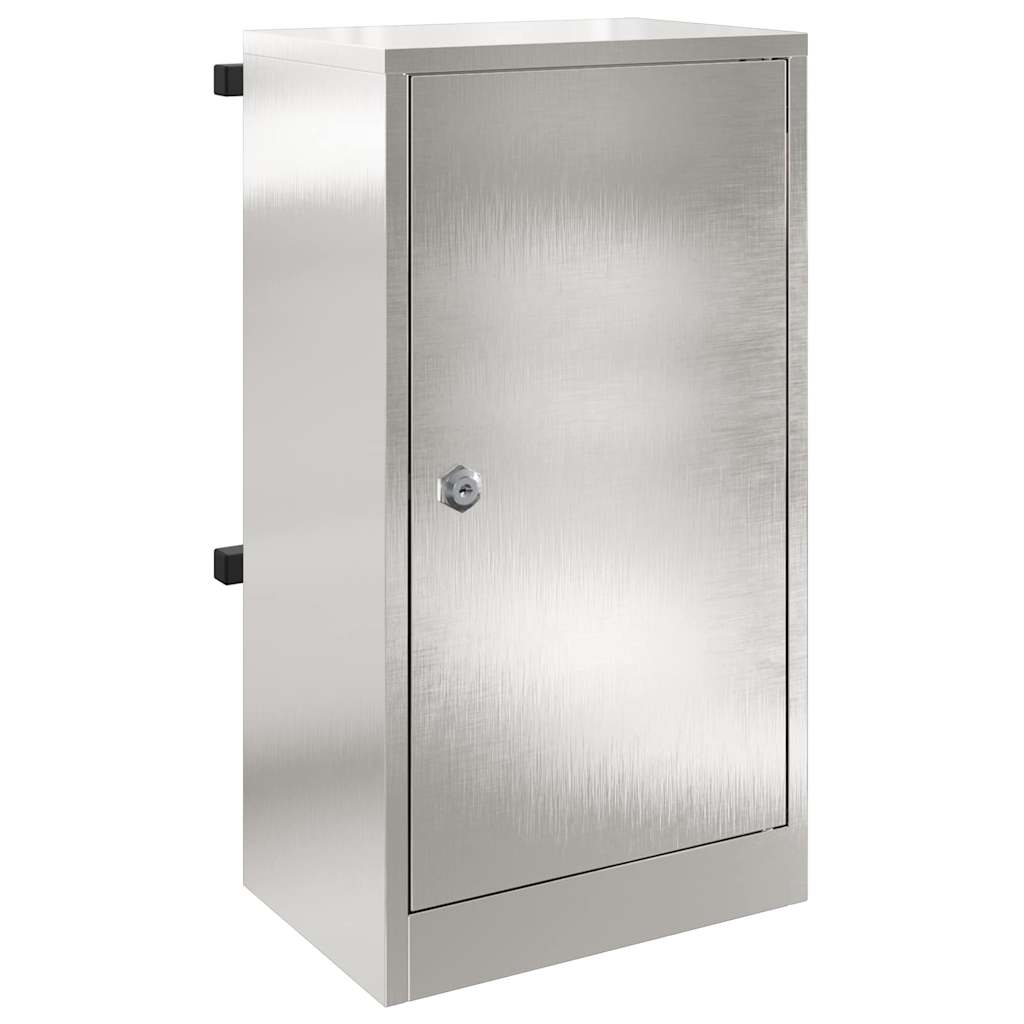 cassetta postalepastkastei con porta Argento 30 x 20 x 55 cm