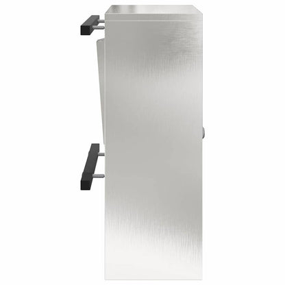 cassetta postalepastkastei con porta Argento 30 x 20 x 55 cm