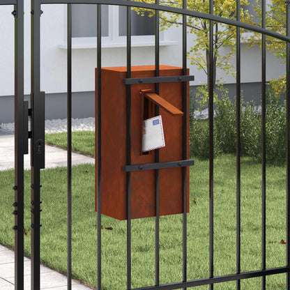 cassetta postalepastkastei con porta Ruggine 30 x 20 x 55 cm