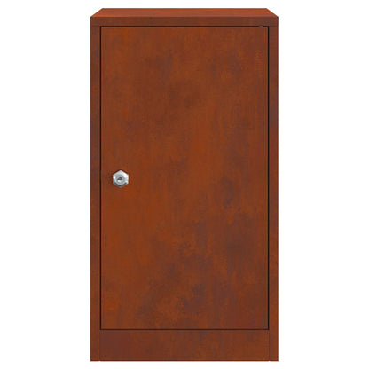 cassetta postalepastkastei con porta Ruggine 30 x 20 x 55 cm | homemem39