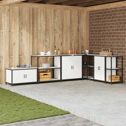 Stoccaggio in cucina HATTEM Bianco 90 x 50 x 92 cm Acciaio