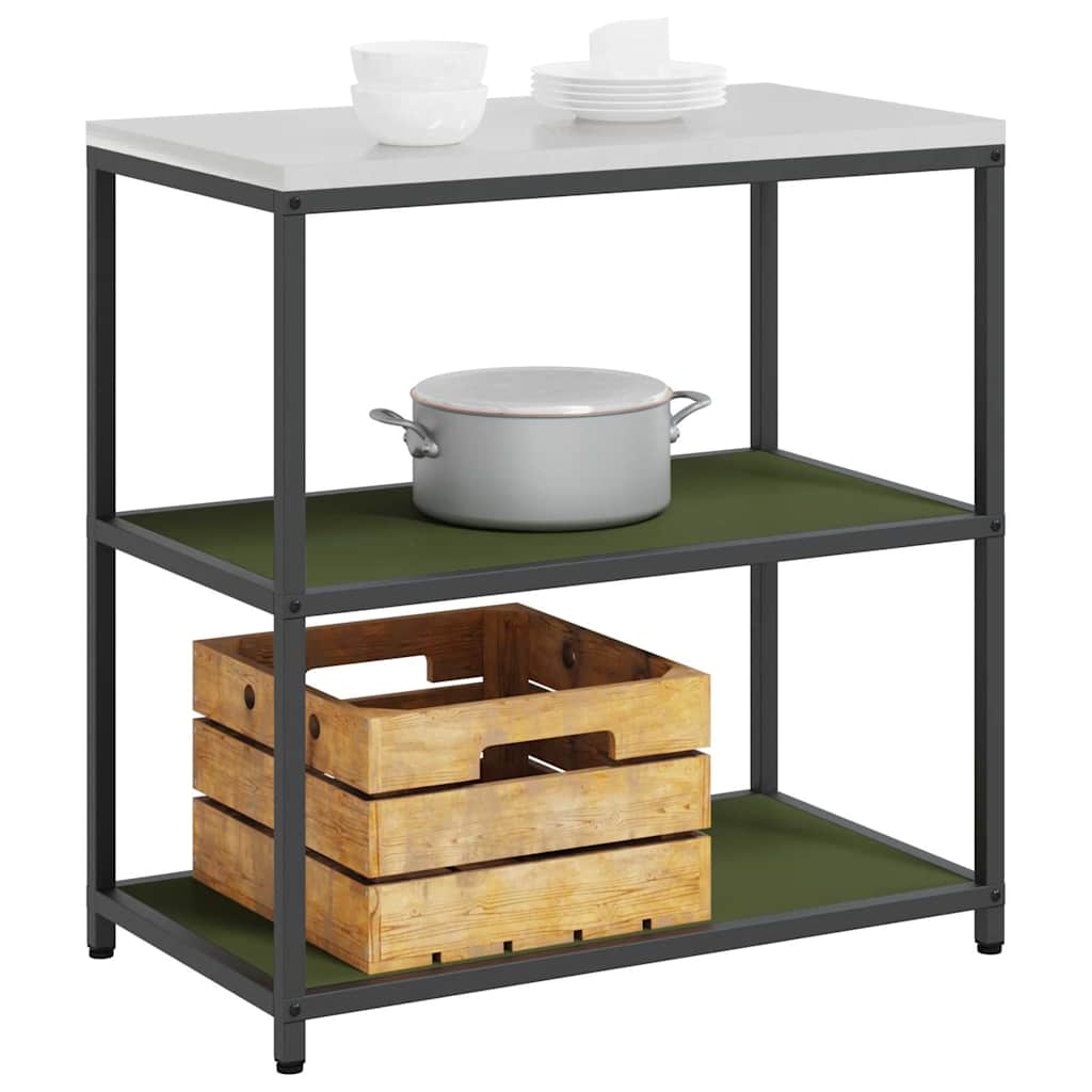 Stoccaggio in cucina HATTEM Verde Oliva 90 x 50 x 92 cm Acciaio
