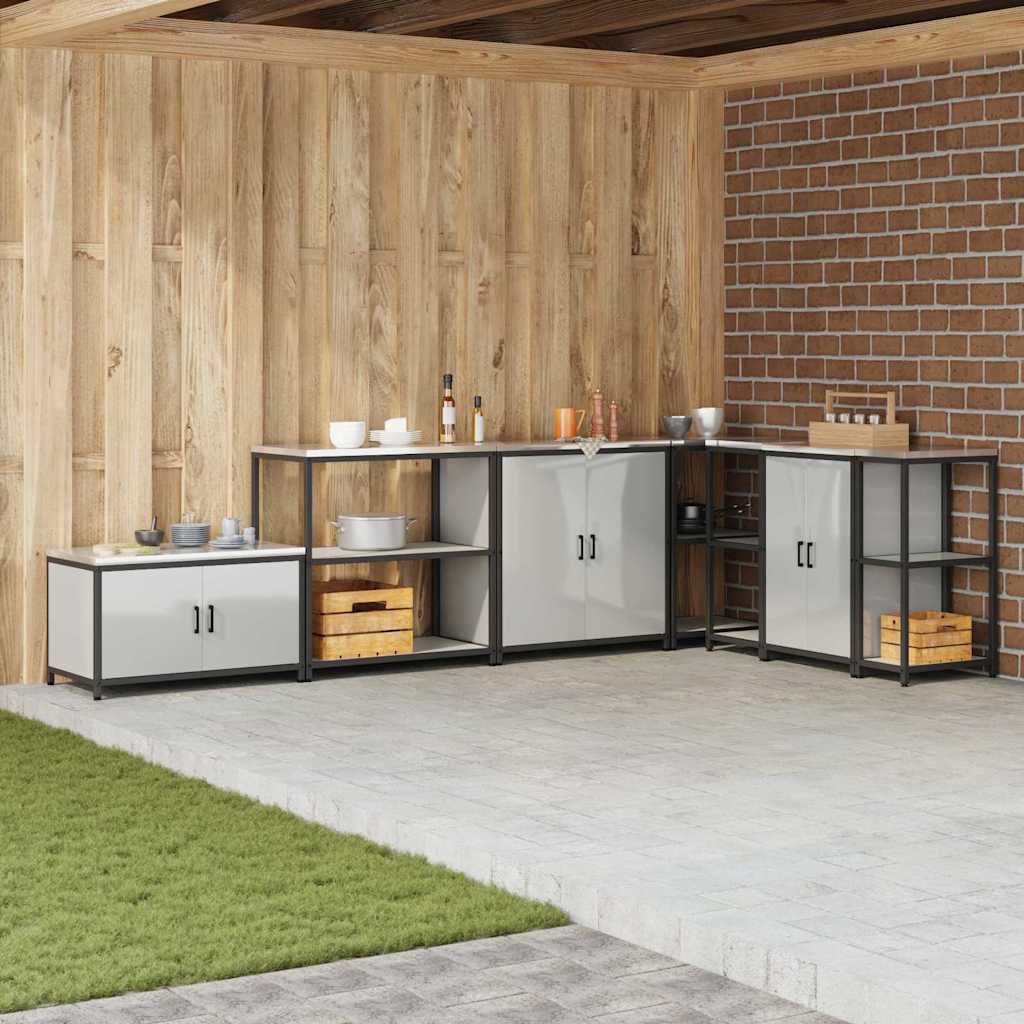Stoccaggio in cucina HATTEM Argento 90 x 50 x 92 cm Acciaio