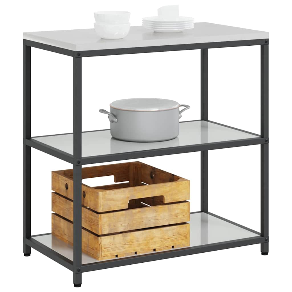 Stoccaggio in cucina HATTEM Argento 90 x 50 x 92 cm Acciaio | homemem39