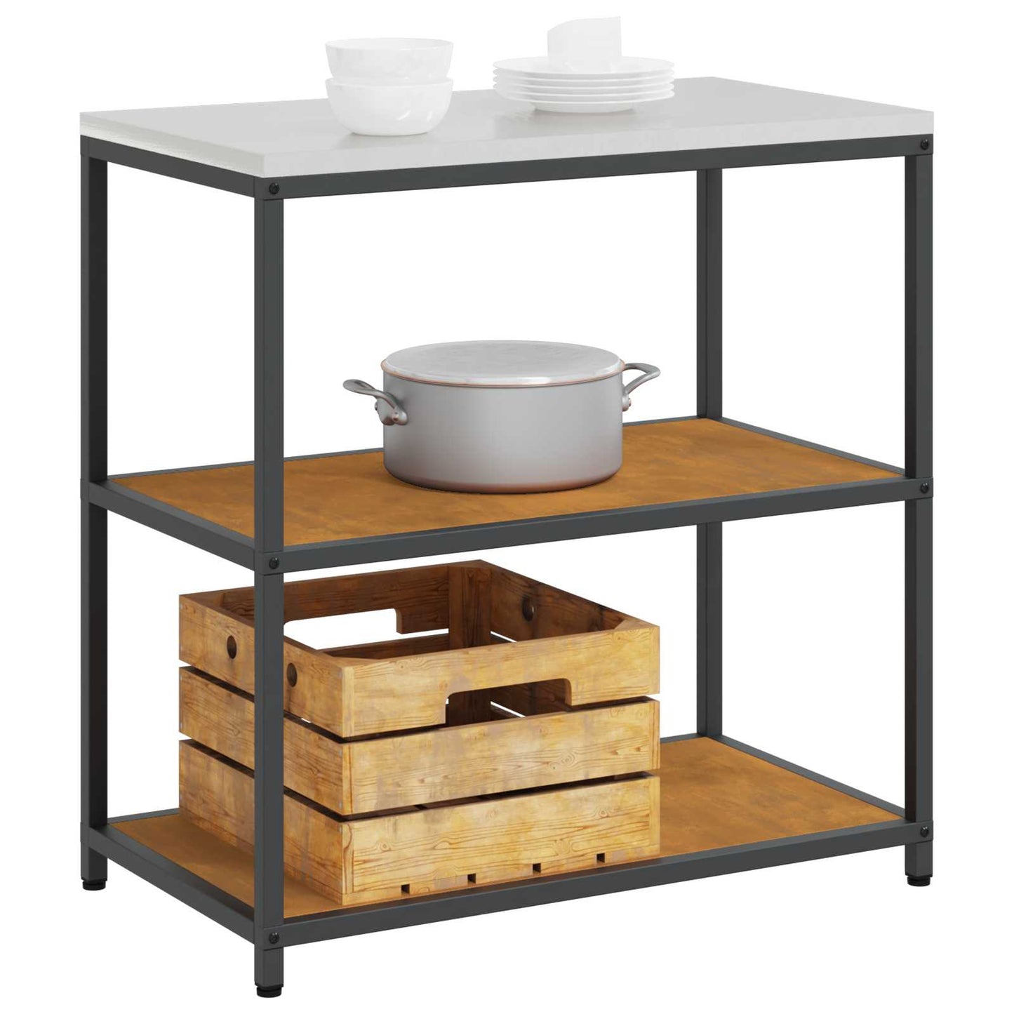 Stoccaggio in cucina HATTEM Ruggine 90 x 50 x 92 cm Acciaio | homemem39
