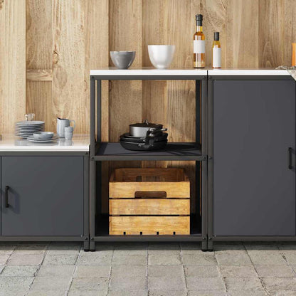 Stoccaggio in cucina HATTEM Antracite 60 x 50 x 92 cm Acciaio | homemem39