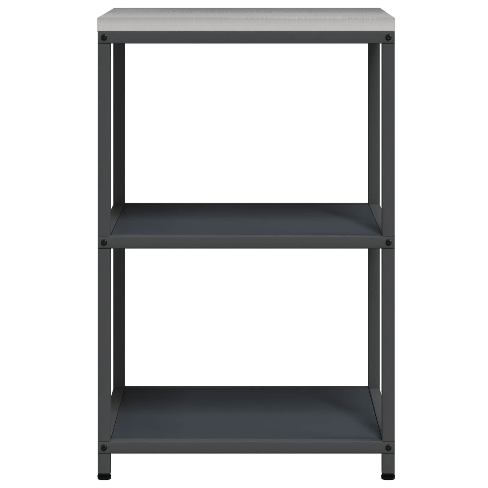 Stoccaggio in cucina HATTEM Antracite 60 x 50 x 92 cm Acciaio | homemem39