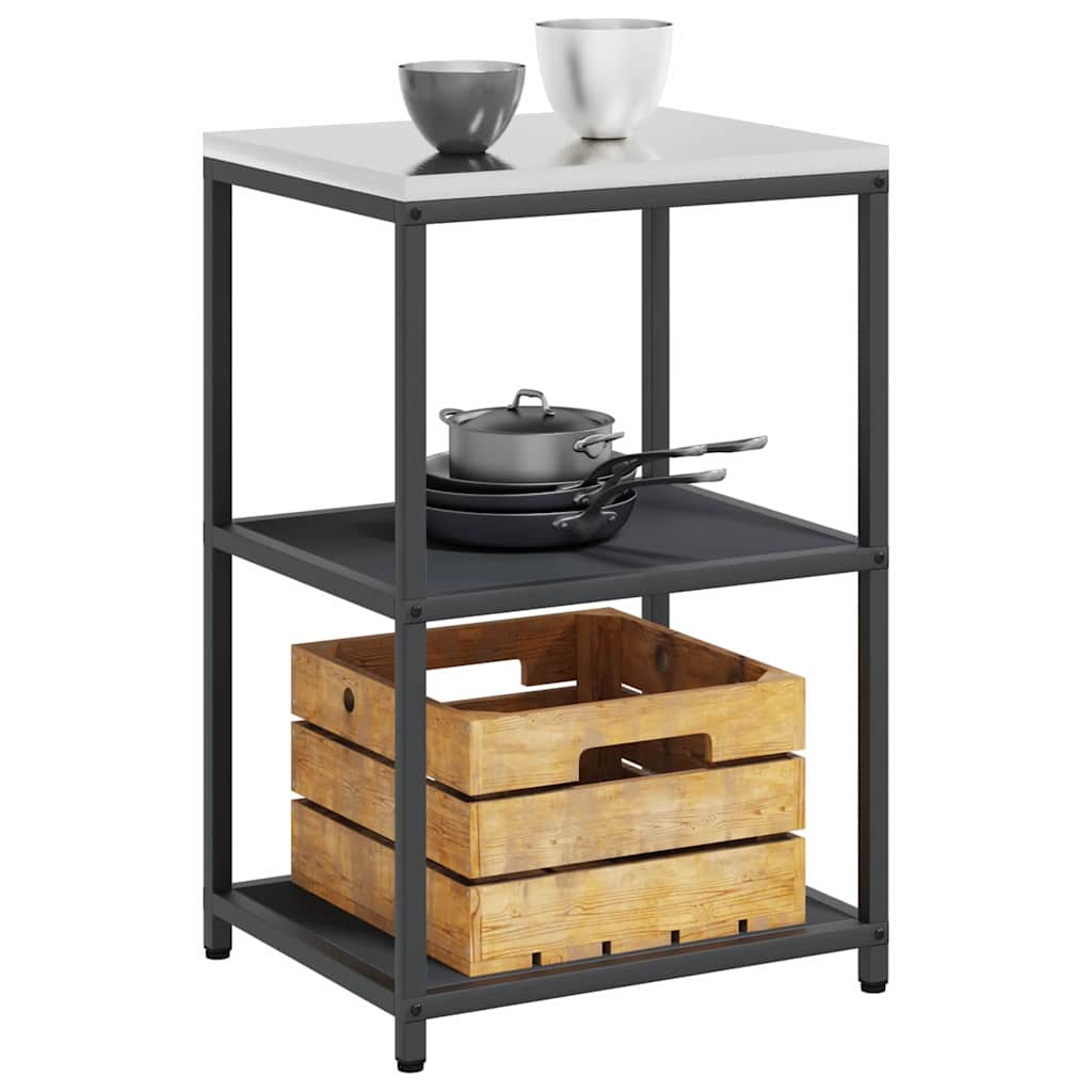 Stoccaggio in cucina HATTEM Antracite 60 x 50 x 92 cm Acciaio | homemem39