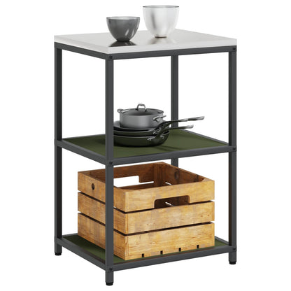 Stoccaggio in cucina HATTEM Verde Oliva 60 x 50 x 92 cm Acciaio | homemem39