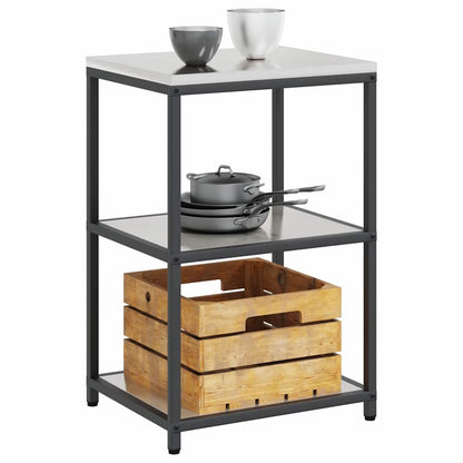 Stoccaggio in cucina HATTEM Argento 60 x 50 x 92 cm Acciaio | homemem39