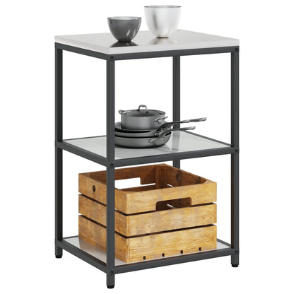 Stoccaggio in cucina HATTEM Argento 60 x 50 x 92 cm Acciaio | homemem39
