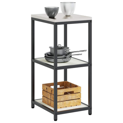 Stoccaggio in cucina HATTEM Bianco 40 x 50 x 92 cm Acciaio | homemem39