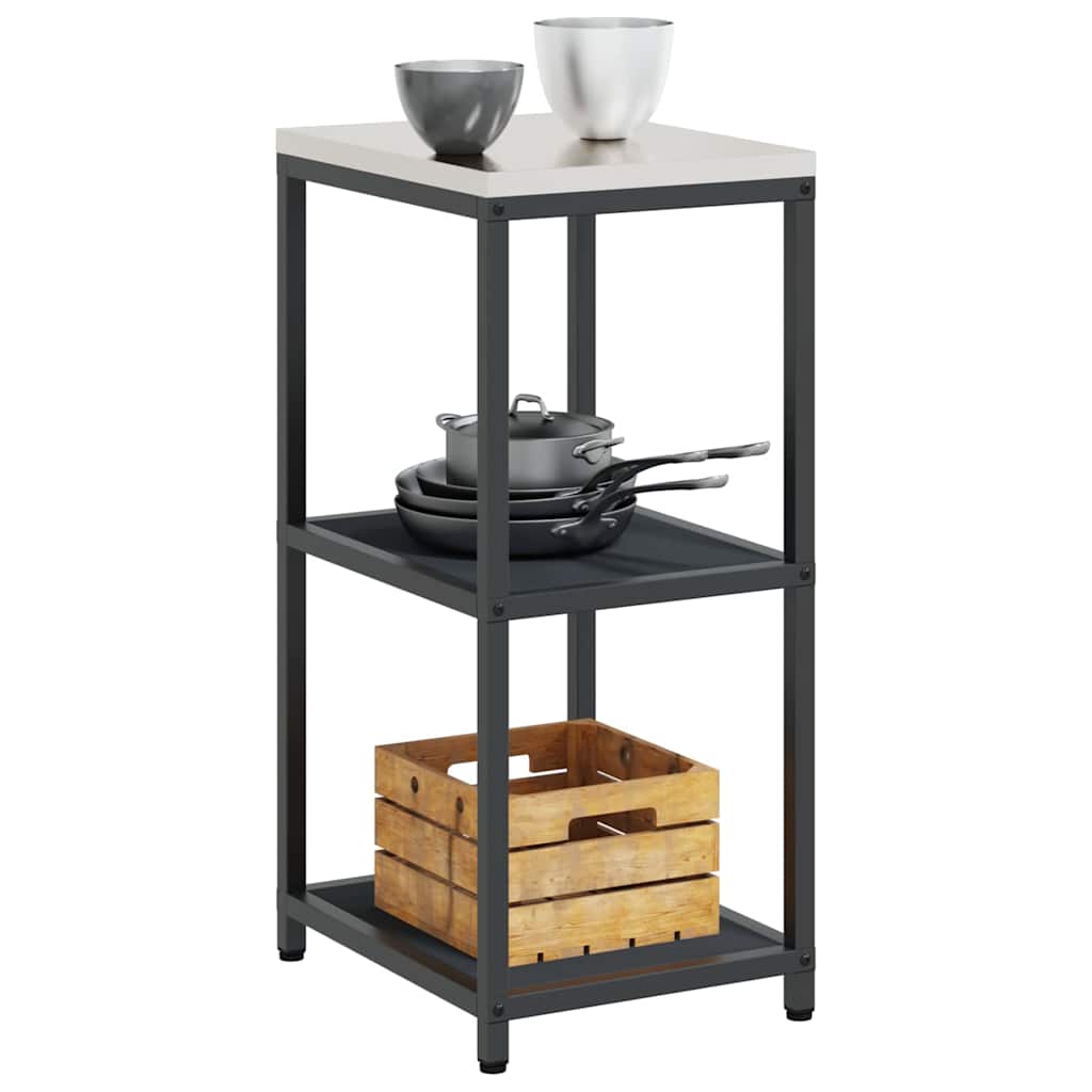 Stoccaggio in cucina HATTEM Antracite 40 x 50 x 92 cm Acciaio | homemem39