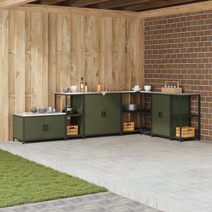 Stoccaggio in cucina HATTEM Verde Oliva 40 x 50 x 92 cm Acciaio | homemem39