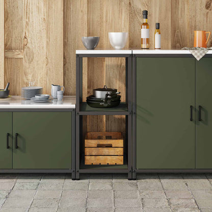 Stoccaggio in cucina HATTEM Verde Oliva 40 x 50 x 92 cm Acciaio | homemem39