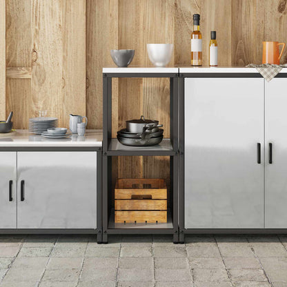 Stoccaggio in cucina HATTEM Argento 40 x 50 x 92 cm Acciaio | homemem39