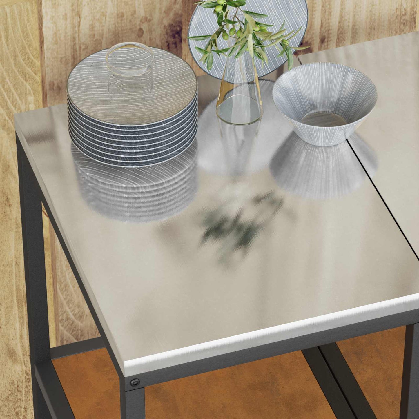 Stoccaggio in cucina HATTEM Ruggine 40 x 50 x 92 cm Acciaio