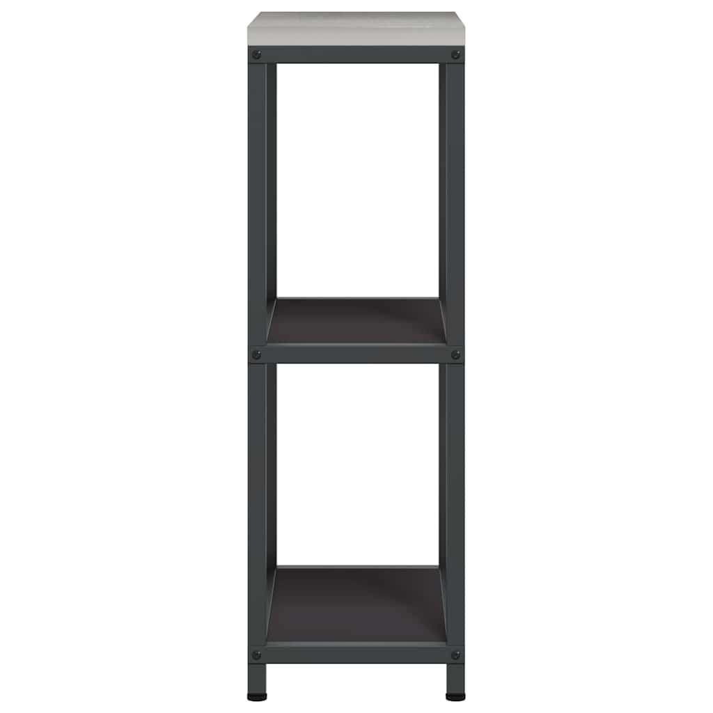 Stoccaggio in cucina HATTEM Nero 30 x 50 x 92 cm Acciaio | homemem39