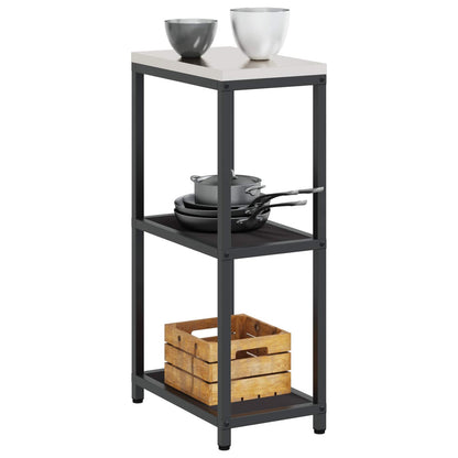 Stoccaggio in cucina HATTEM Nero 30 x 50 x 92 cm Acciaio