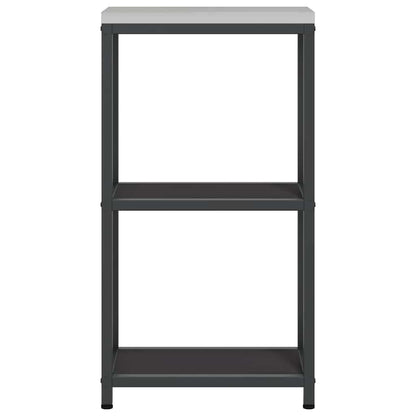 Stoccaggio in cucina HATTEM Nero 30 x 50 x 92 cm Acciaio | homemem39