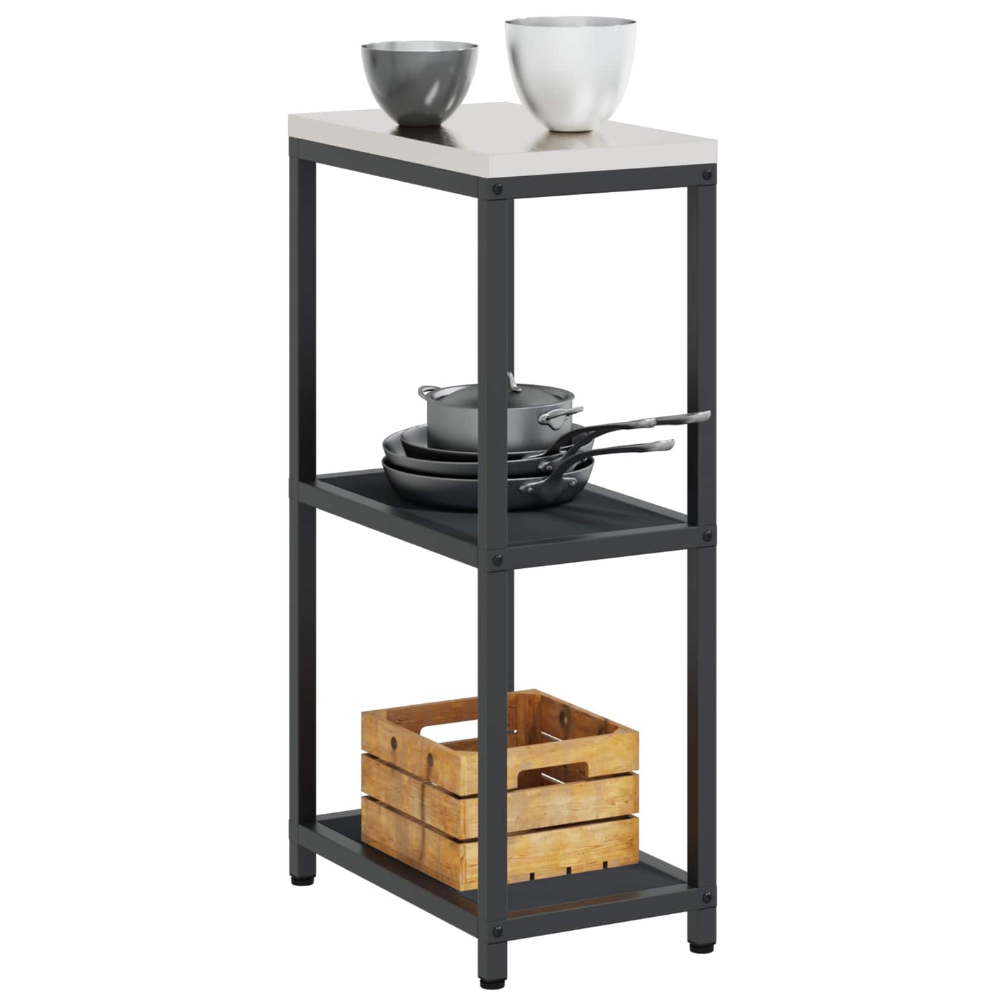 Stoccaggio in cucina HATTEM Antracite 30 x 50 x 92 cm Acciaio