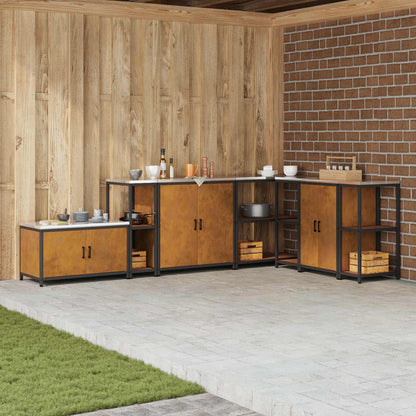 Stoccaggio in cucina HATTEM Ruggine 30 x 50 x 92 cm Acciaio | homemem39