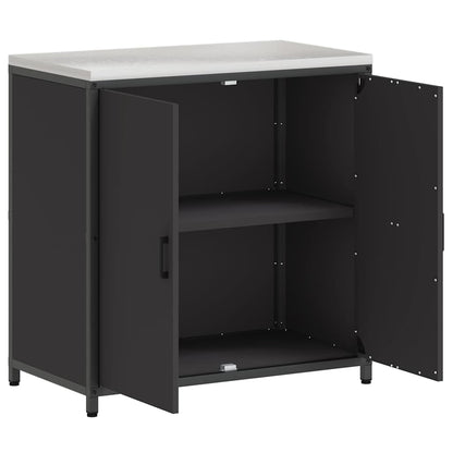 Stoccaggio in cucina HATTEM Nero 90 x 50 x 92 cm Acciaio | homemem39