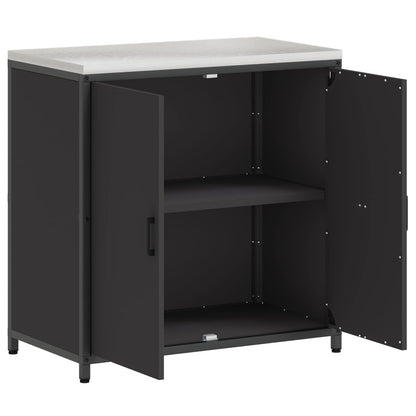 Stoccaggio in cucina HATTEM Nero 90 x 50 x 92 cm Acciaio | homemem39